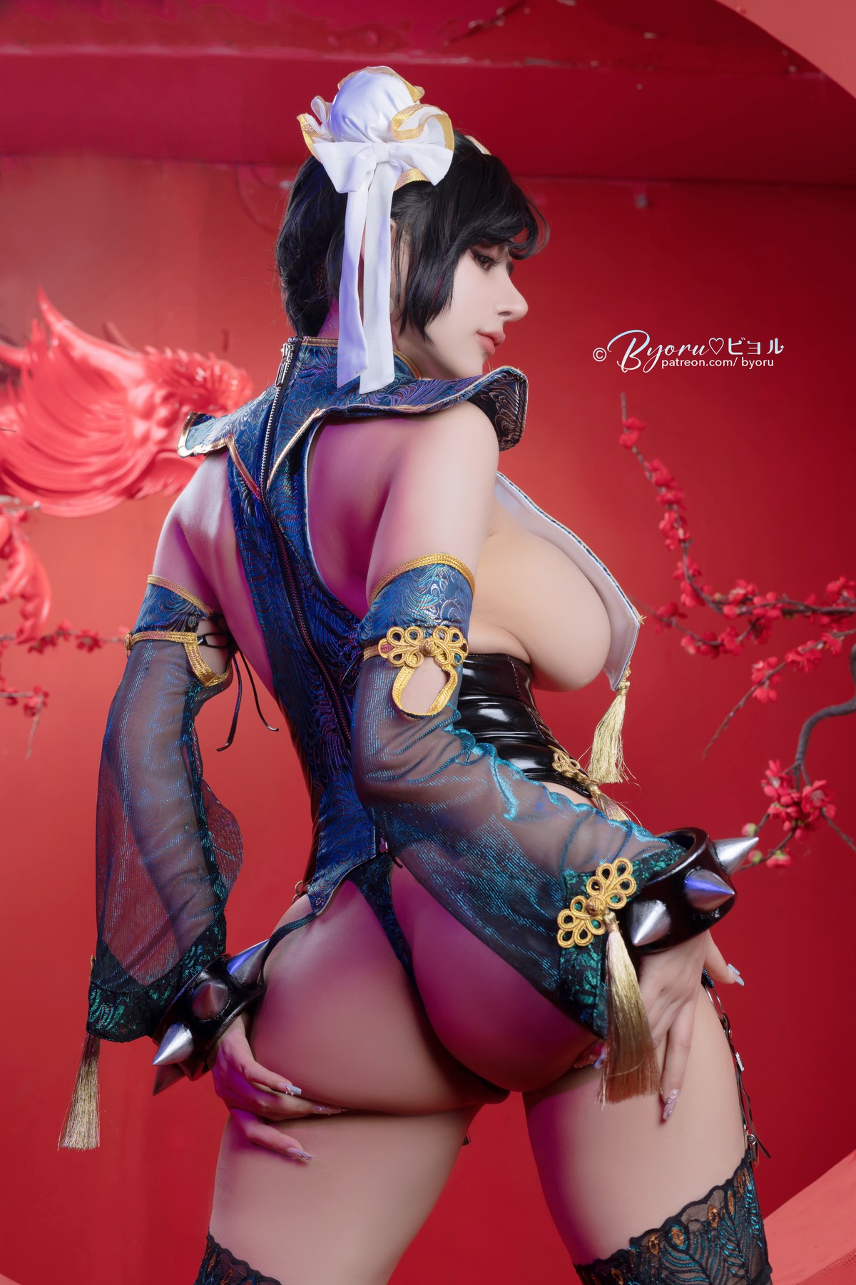 Бесстыжий и порочный Cosplay 萝莉Byoru Chun-Li 春麗 big boobs asian