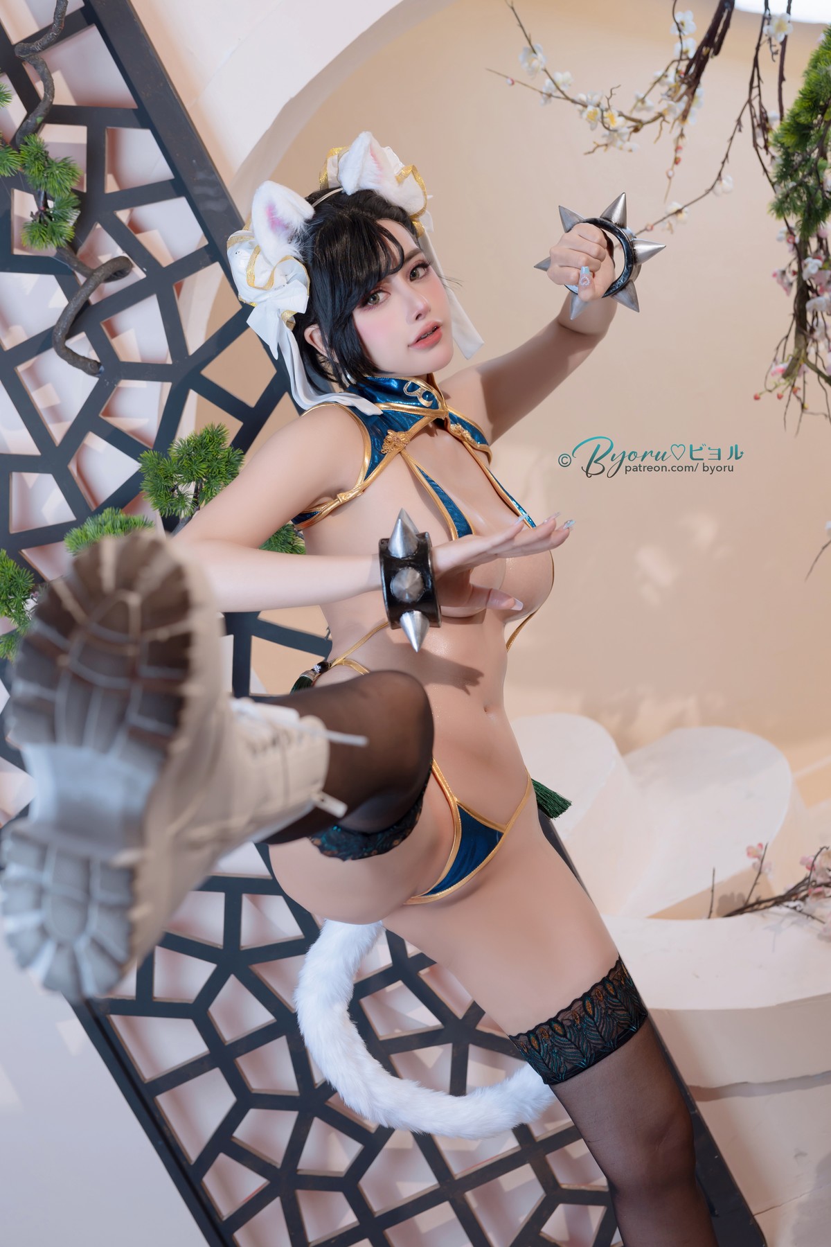 Сладострастный Cosplay 萝莉Byoru Chun-Li 春麗 nude sexy