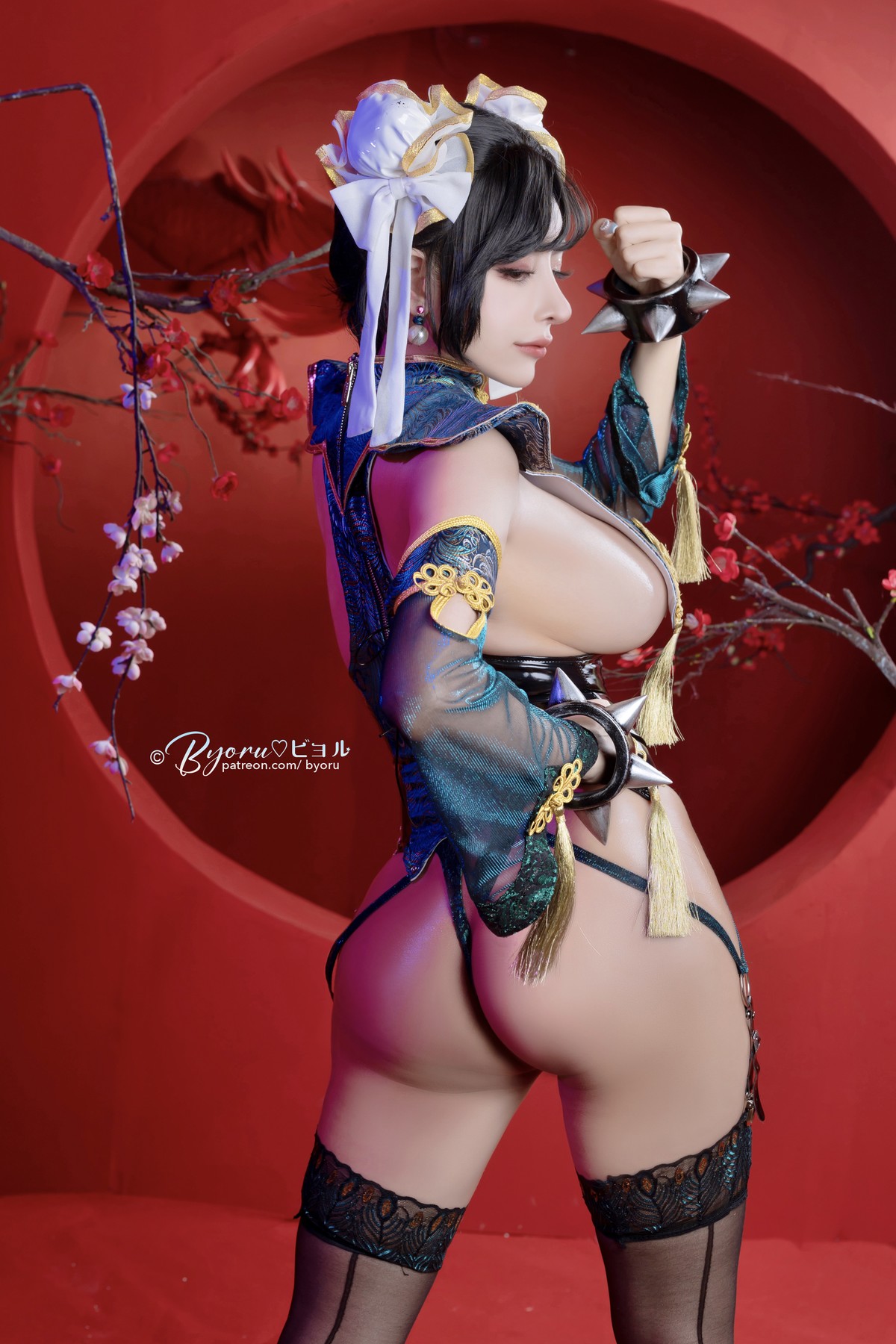 Пикантный Cosplay 萝莉Byoru Chun-Li 春麗 аниме тема раскрыта